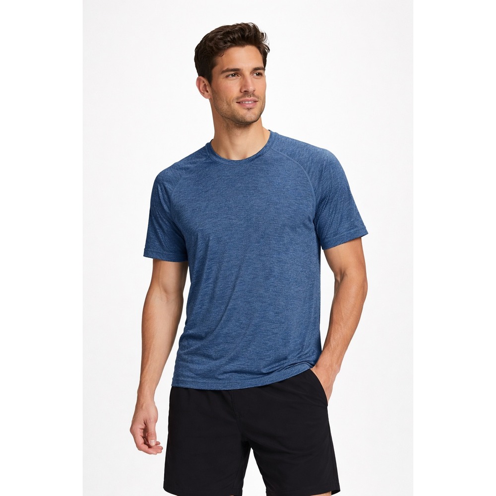 WB11 Lululemon Men's Metal Vent Tech Short Sleeve Shirt Blue Athletic Gym